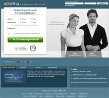 screen eDarling.se - Kontaktf&ouml;rmedling
